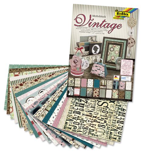Motvblok 24 x 34 cm Vintage II, 20 hrkov
