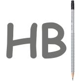 Grafitov ceruzka Grip 2001 s gumou/HB strieborn