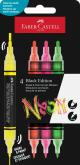 Akrylov popisovae Black Edition Shake&Paint, set 4 nenov farby