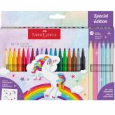 Unicorn Popisovae Castle set 18+6 Glitter farebn